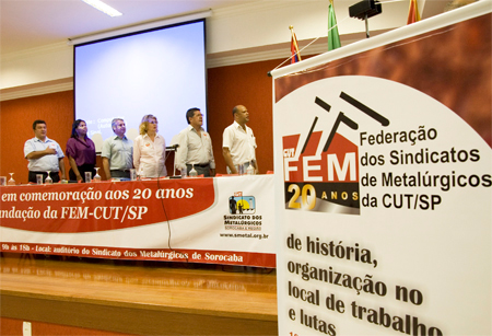 O evento que marcou a celebração foi o Seminário sobre Agenda do Trabalho Decente e os desafios da CUT